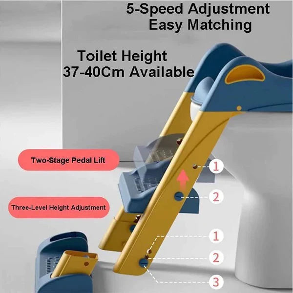 Adjustable Soft Toilet Ladderسُلَّم تدريب الأطفال على المرحاض القابل للتعديل