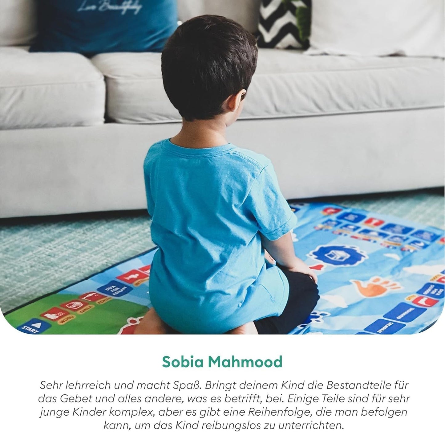 Islamic Prayer Mat for Children Education