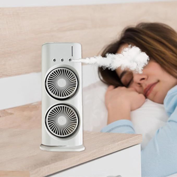 ArcticBreeze Pro — Dual-Fan Mist Cooling Fan