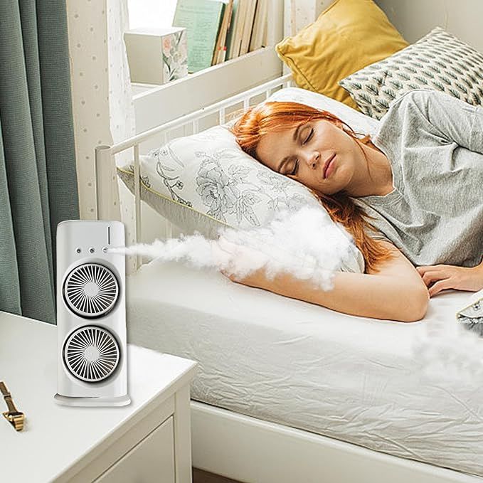 ArcticBreeze Pro — Dual-Fan Mist Cooling Fan