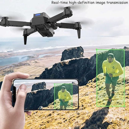 E99 Pro Foldable HD Camera Drone – WiFi FPV, 360° Flip, Altitude Hold, LED Lights