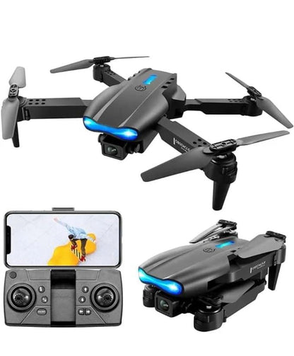 E99 Pro Foldable HD Camera Drone – WiFi FPV, 360° Flip, Altitude Hold, LED Lights