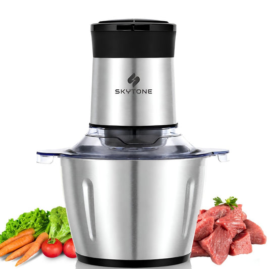 SKYTONE Electric Chopper, Meat Grinders With Stainless Steel Bowl