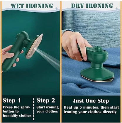 Instant Wrinkle Remover – Portable Steam Ironمزيل التجاعيد الفوري – مكواة بخار محمولة