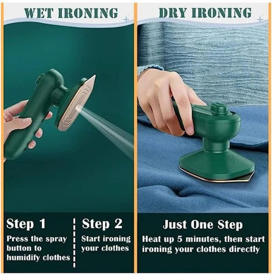 Instant Wrinkle Remover – Portable Steam Ironمزيل التجاعيد الفوري – مكواة بخار محمولة